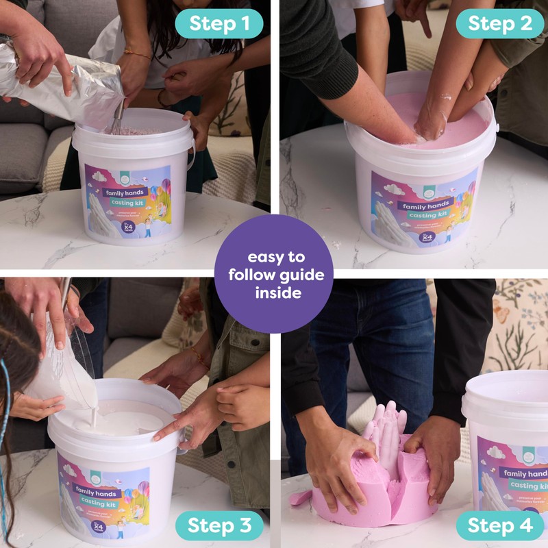 chuckle XL Family Hand Casting Kit - Extra Large 3D