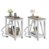 WLIVE End Tables Living Room Set of 2 with Charging