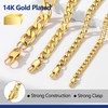 Prosteel Cuban Link 14 Inch Gold Necklace Choker Adjustable Chain