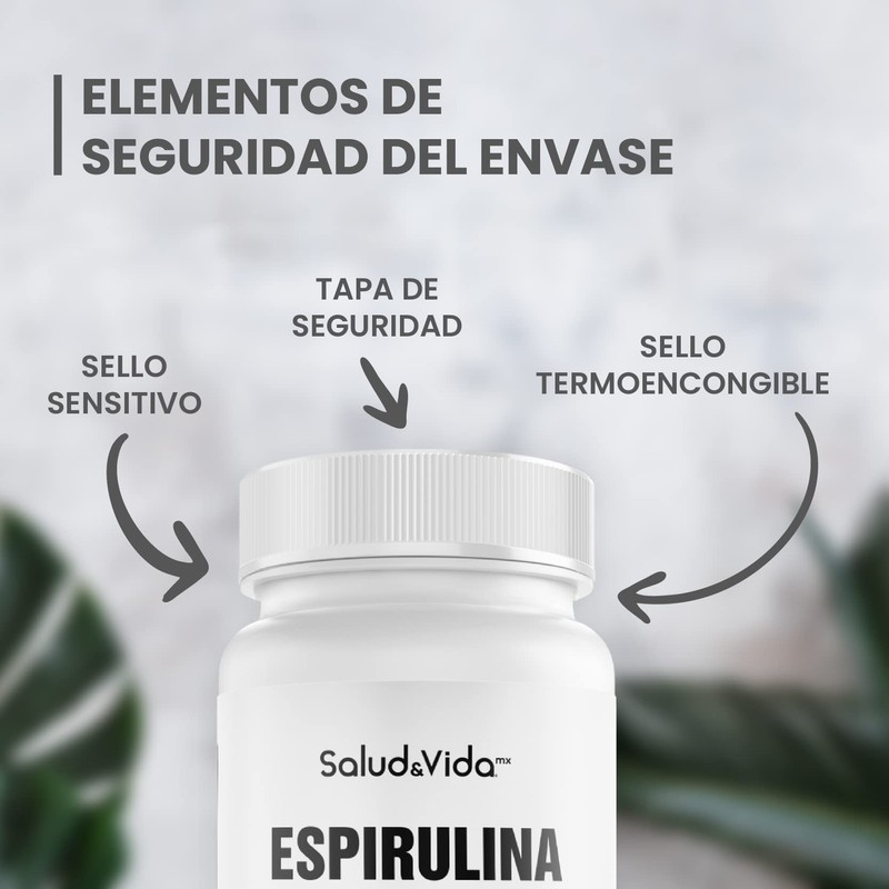 Salud & Vida MX - Suplemento de Espirulina 500mg- 100