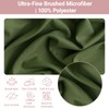 FMLIUY Set of 2 Microfiber Ruffle Pillow Cases Standard Size