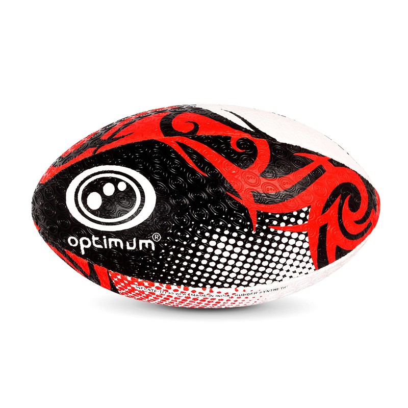 Razor Rugby Ball Black/Red Size 5 & Kick T-Shirt