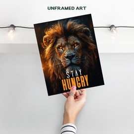 Inspirational Sayings - Wall Decor Office Decorations - Gym Motivational Wall Art for Men - Workplace Inspiring Quotes Decor - Masculine Office Picture - Man Cave, Bedroom Artwork - Manly Print