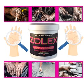 Zolex Water-Activated Hand Cleaner, Stain Remover, Non-Toxic, Petroleum-Free | EZ Carry 3/4 lb Jar (Pack of 1)