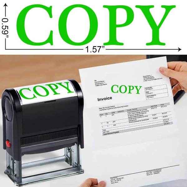 Bertiveny Copy Stamp Office Stamps Self Inking Personalized for Business