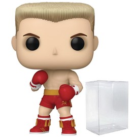 POP Movies: Rocky - Ivan Drago Funko Vinyl Figure (Bundled with Compatible Box Protector Case), Multicolored, 3.75 inches