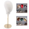 DYRABREST Modern Mannequin Head Hat Rack Cap Wig Holder Display