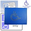 AKH® PU Leather Disabled Badge Holder Wallet - Blue Badge