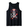 Skeleton Uncle Sam Hat Firework 4th of July Rock Music