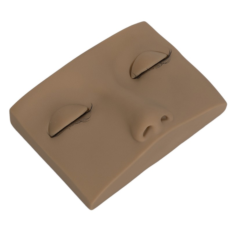 Eyelash Practice Mannequin Face Silicone Lash Mannequin Head with Double