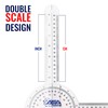 ASA TECHMED 3 Pcs Goniometer Set, 12, 8, 6 Inch