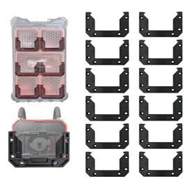 StealthMounts Mounting Cleats V2 for Packout (12 Pack) - Black ABS Plastic Wall Mount Brackets