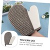 FRCOLOR 2pcs Flax Bath Gloves Back Scrubbing Gloves Exfoliating Bath