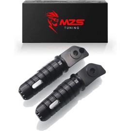 MZS Motorcycle Foot Pegs, Aluminum Rear Passenger Footpegs Footrest Rest Accessories Compatible with GROM Monkey CBR600RR CBR1000RR CBR250R CB1000R CBR 600 F4 F4I CB1100 CBR900RR