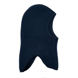 Mikk-line Wool Full-Face Balaclava, Children's Beanie to Pull On, Unisex Design, OEKO-TEX Standard 100 Certified, blue nights
