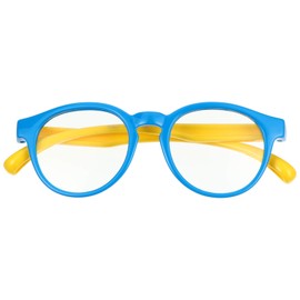 EXCEART Kinder Blaulichtfilter Brille Gläser ohne Stärke Computerbrille Silikon Brillengestell Damen Herren Blaulicht Blockierende Brille für Mädchen Jungen Computer Video Gaming UV