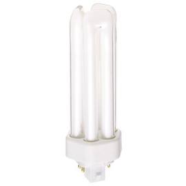 Satco S8352 4100K 32-Watt GX24q-3 Base T4 Triple 4-Pin Tube for Electronic and Dimming Ballasts, White
