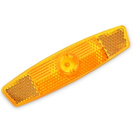 MFC PRO Bicycle Wheel Reflector Amber Pack of 4 (Amber, 4pcs)