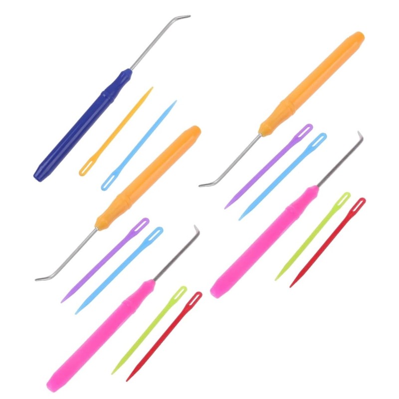 Tofficu 15pcs Knitting Loom Crochet Hooks Crochet Tools Knitting Kit
