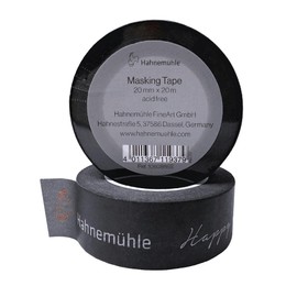 Hahnemühle Masking Tape Waterproof Watercolor Washi Tape 20 Meters Long (Grey, 20mm)