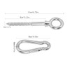 Boerni Hammock Set, 3 Eye Shaped Screws with 3 Carabiner
