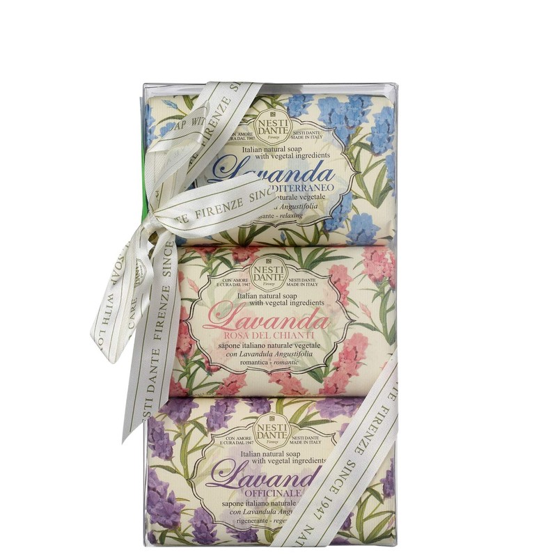 Nesti Dante Italian Natural Lavender Soap Set (150g x 3)