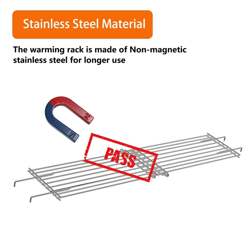 PHYESUVIN Universal Wind Guard and Warming Rack Fit for Griddle