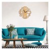 Wall Clock Wooden Simple Stylish Cute Roman Style Silent Continuous