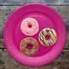 Ökolution Pack of 20 Disposable Paper Plates Colourful Round Sustainable