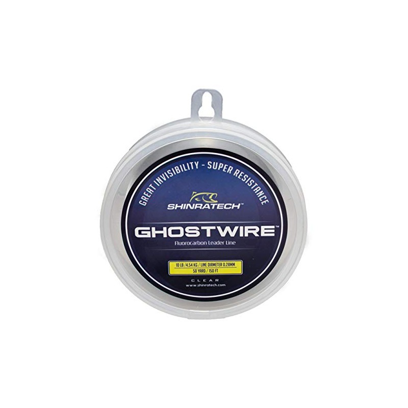 GHOSTWIRE ShinraTech 100% Fluorocarbon Leader Line (10lb 50yd Spool) -
