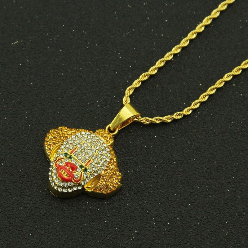 PikaLF Joker Necklace for Men, Hip Hop Clown Necklace, Gothic