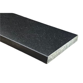 Tenedos Absolute Black Granite Threshold (Marble Saddle) Polished, Maintenance Free, Stain Resistant - (6" x 36")