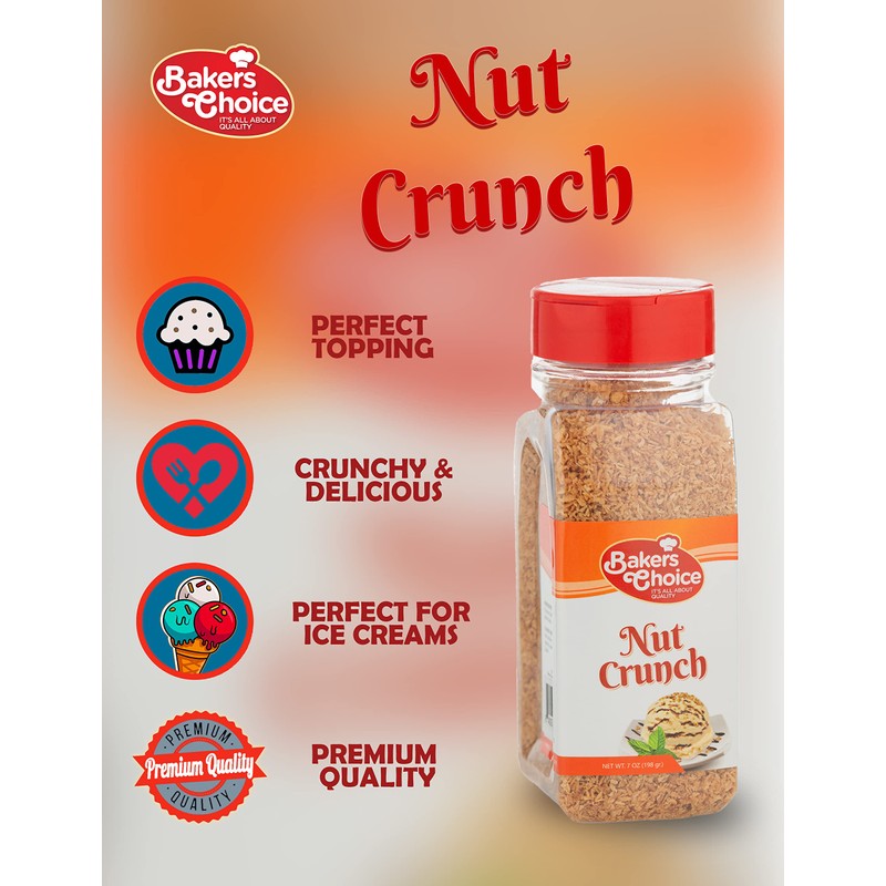 Coconut Crunch Topping - Coconut Sprinkles for Ice Cream Sundae