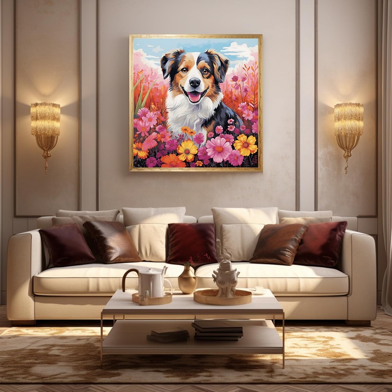 51buyoutgo Dog 11 Count Cross Stitch Kit, Complete Easy Pre