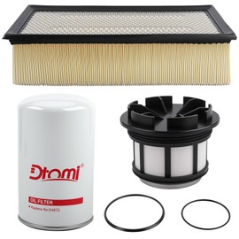7.3L Diesel Fuel Filter Air, Oil Filter Kit Compatible with Ford Vehicle Super Duty F250, F350, F450, F550 1999-2003 7.3L Powerstroke Replace# FD4596, FL1995, FA1750
