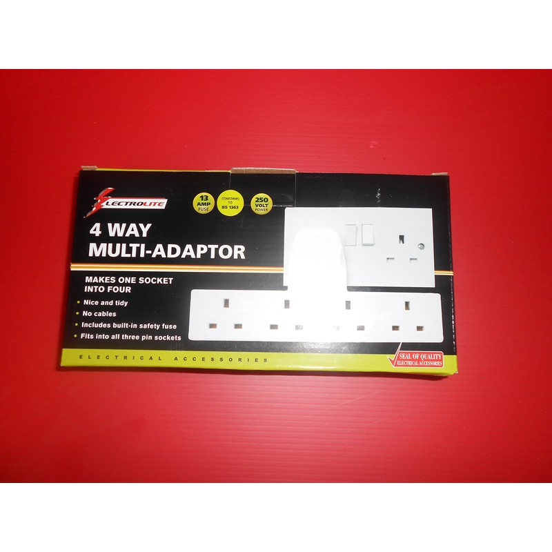 4 Way Multi-Socket Adaptor