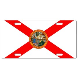 BLVD Florida State Flag License Plate Vehicle Auto Tag Jacksonville Miami FREE SHIP