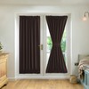 2 Panel French Door Curtains With Rod Pocket Tieback Indoor