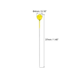 sourcing map Sewing Pins 800pcs Round Pearl Head Dressmaking Corsage Pins Straight Pins for Wedding Sewing Decoration DIY Craft, Yellow