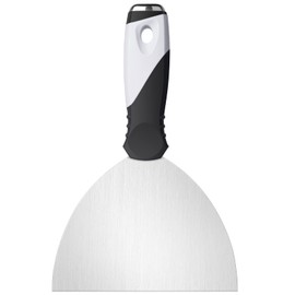 Mister Rui Putty Knife, 6 Inch Metal Putty Knife Scraper Tool for Wood, Stainless Steel Knife Paint Scraper with Hammer End, 6 Inch Paint Scraper Tool Taping Knife