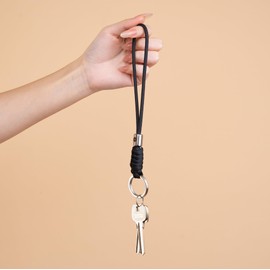 SENLLY Keychain for Keys, Cell Phone, Wallet, Braided Paracord Design Wrist Lanyard with Stainless Steel Hardware, 01