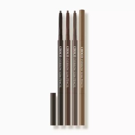 Skinfood 스킨푸드 초코 아이브로우 슬림 펜슬 데일리 눈썹 화장 4colors 모음 택 1 Skin Food Choco Eyebrow Slim Pencil Daily Eyebrow Makeup Collection 4 Colors Select 1 [No. 1 Dark Brown]