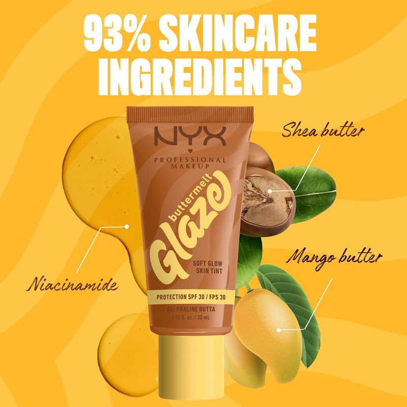 NYX Professional Makeup Buttermelt Glaze Soft Glow Skin Tint +