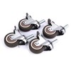 4pcs 2in Universal TPE Rubber Caster Wheel for Medical Equipment