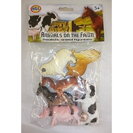 TOYLAND Packung mit 6 Farm Animals - Jedes Tier Maßnahmen ca. 8,5 cm - Bauernhof-Spielzeug [Spielzeug]