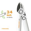 Fiskars PowerGear Lopper, Lightweight Anvil Garden Tool, White