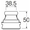 SANEI H81-5-38 Toilet Parts Large Toilet Spud for Pipe Diameter