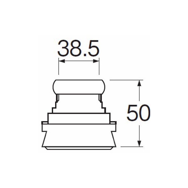 SANEI H81-5-38 Toilet Parts Large Toilet Spud for Pipe Diameter