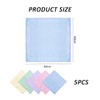 5-Piece Satin Handkerchiefs, Soft Cotton Handkerchiefs, Face Washcloths, Handkerchiefs in