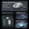 Darmoshark M3XSPRO Wireless Gaming Mouse,Tri-Mode 2.4G/USB-C/Bluetooth Mouse Up to 26000DPI,PAW3395